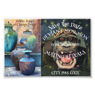 Impression Photo Invitation à la fête d'économie de budget