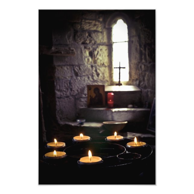 Impression Photo Iona Abbey Bougies (Devant)
