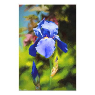 Impression Photo Iris bleu