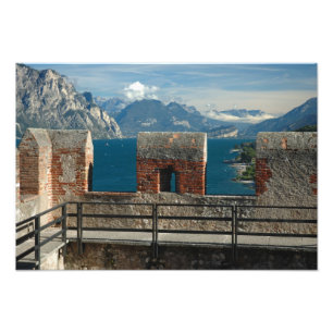 Impression Photo Italie, Malcesine, vue du château sur le lac