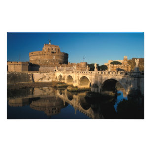 Impression Photo Italie, Rome, Castel Sant'Angelo et fleuve