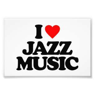IMPRESSION PHOTO J'AIME LA MUSIQUE DE JAZZ