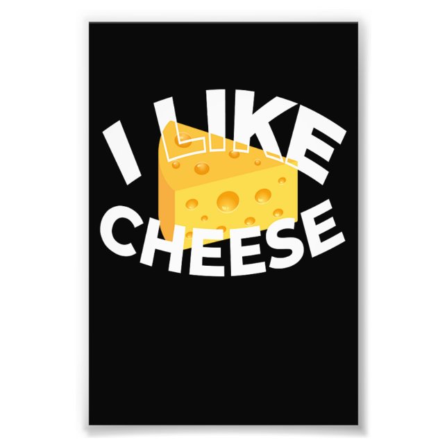 Impression Photo J'Aime Le Lait Alimentaire Au Fromage (Devant)