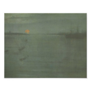 Impression Photo James McNeill Whistler - bleu et or de nocturne