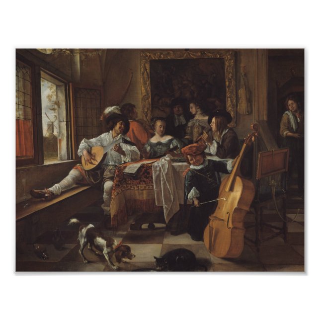 Impression Photo Jan Steen - Le Concert Familial (Devant)