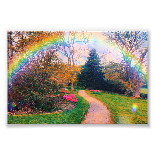 Impression Photo Jardin arc-en-ciel Imaginaire (Devant)