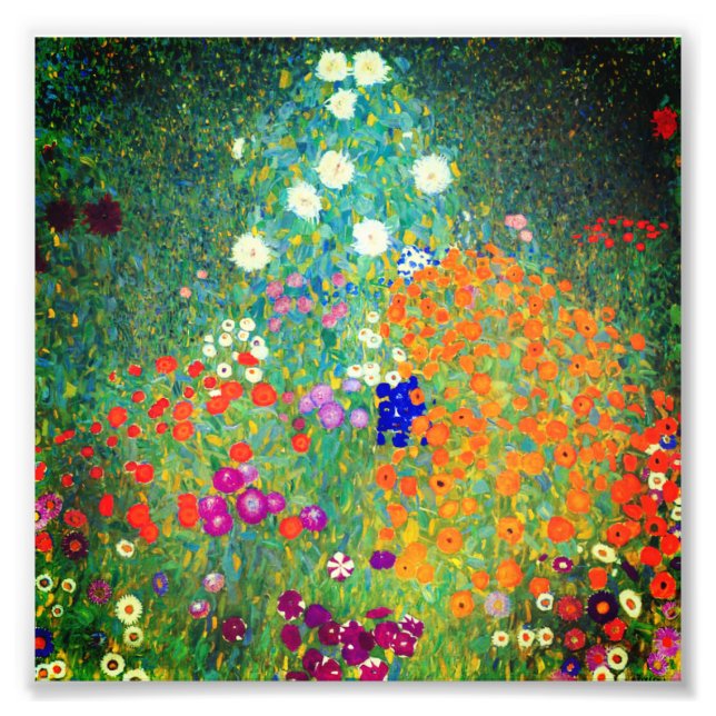 Impression Photo Jardin aux fleurs Gustav Klimt (Devant)