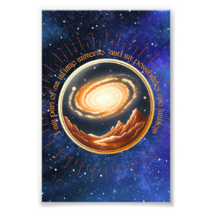 Impression Photo Je fais partie d'un univers infini