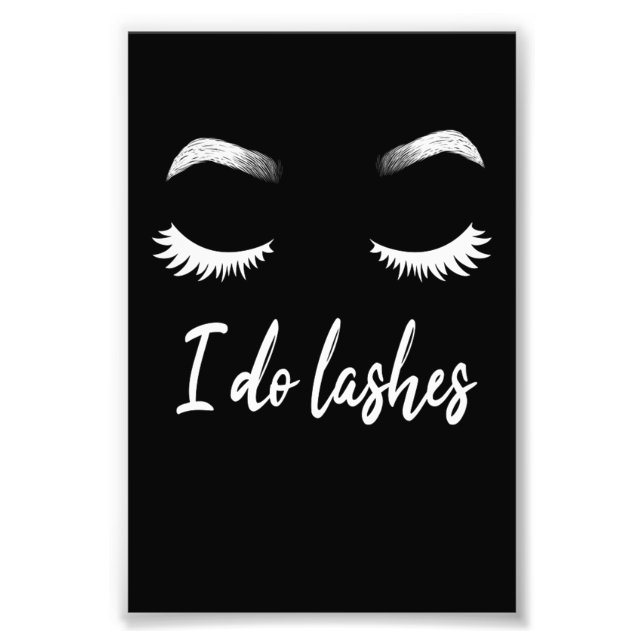 Impression Photo Je Lance Des Lashes De Maquillage Cosmétiques (Devant)