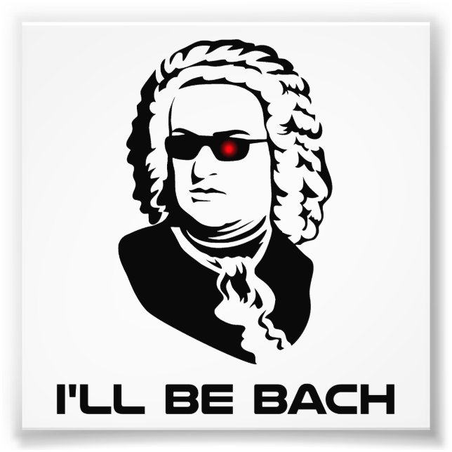 Impression Photo Je serai Johann Sebastian Bach (Devant)