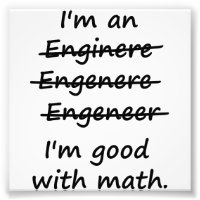 Je suis ingénieur Je suis bon en mathématiques