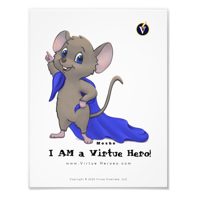 Impression Photo Je suis un héros de la vertu Imprimer : Moshe (Devant)