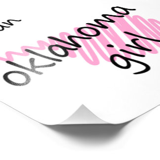 Impression Photo Je suis une Oklahoma Girl
