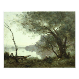 Impression Photo Jean-Baptiste-Camille Corot - Le Bateau