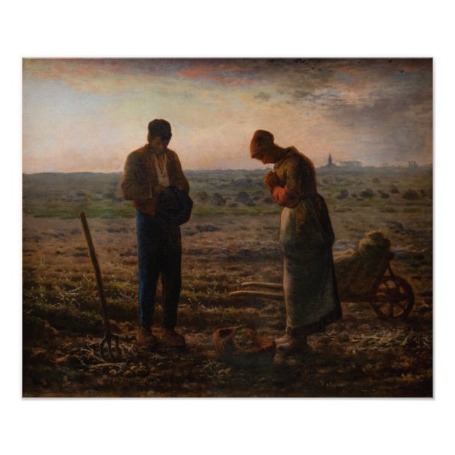 Impression Photo Jean-François Millet - L'Angelus (Devant)