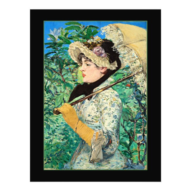 Impression Photo Jeanne Spring, célèbre peinture Edouard Manet (Devant)