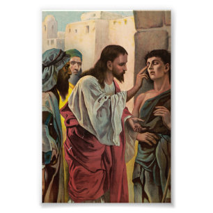 Impression Photo Jésus-Christ guérissant l'aveugle