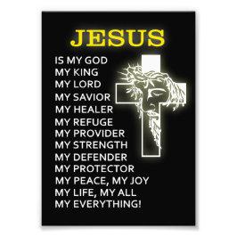 Impression Photo Jésus est mon Dieu