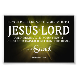 Impression Photo Jésus Est Seigneur Romains 10:9