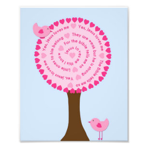Impression Photo Jésus m'aime Nursery Art
