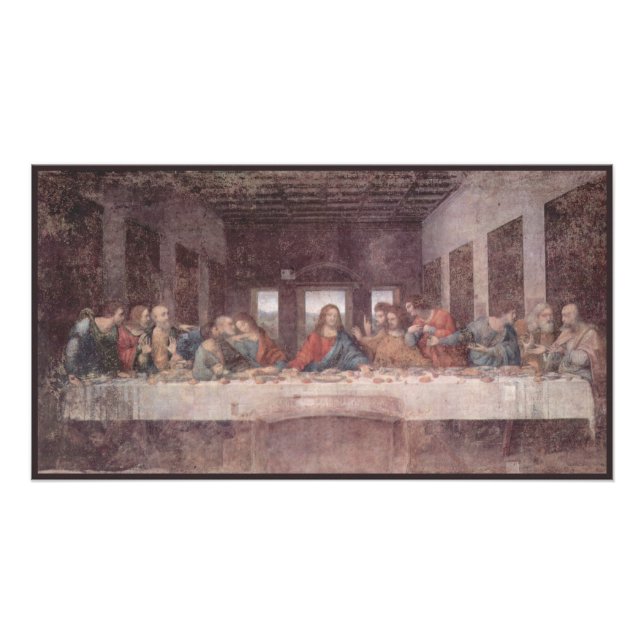 Impression Photo Jésus "Yeshua" La Dernière Cène, Léonard de Vinci (Devant)