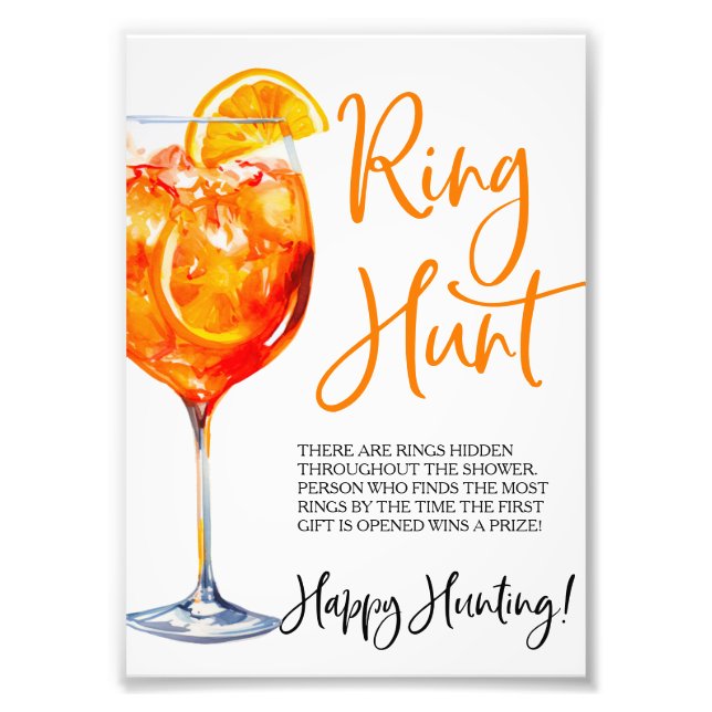 Impression Photo Jeu de l'anneau à la première gorgée d'Amour (Devant)