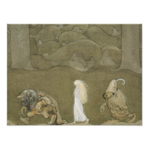Impression Photo John Bauer - La princesse et les trolls