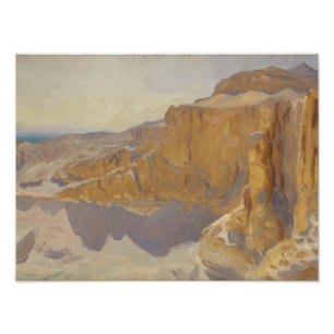 Impression Photo John Singer Sargent - Falaises à Deir el Bahri