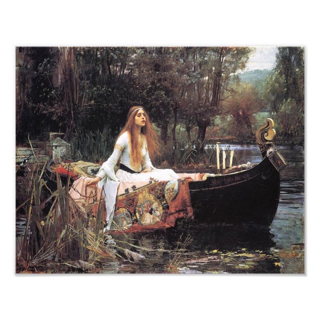 Impression Photo John Waterhouse 1888 "La Dame de Shallot" (Devant)