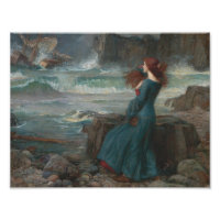 John William Waterhouse - Miranda - La tempête