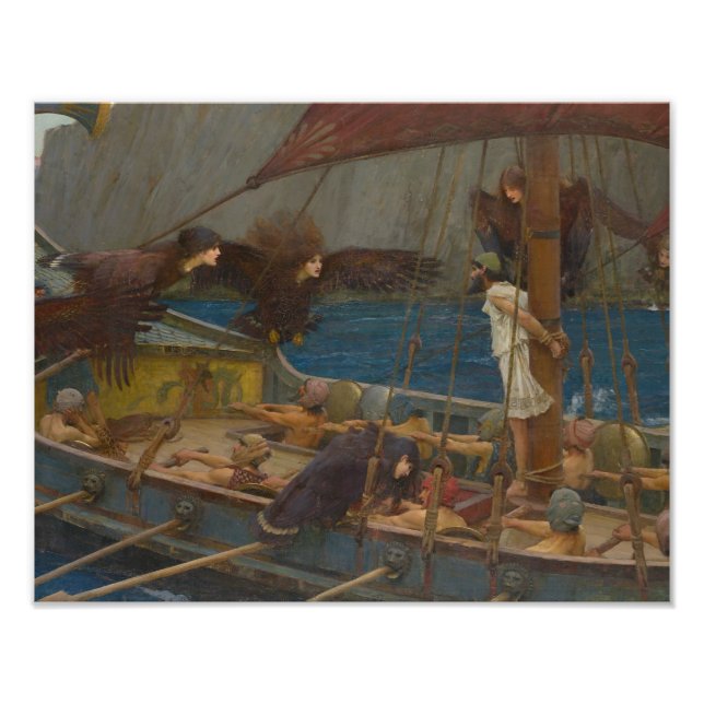 Impression Photo John William Waterhouse - Ulysses et Sirens (Devant)