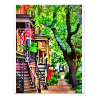Impression Photo Jones Street, Savannah (EFFET HUILÉ)