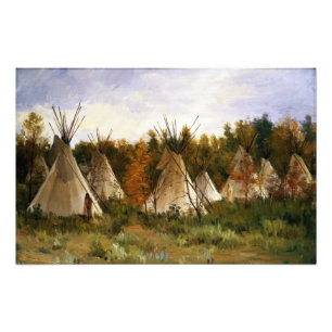 Impression Photo Joseph Henry Sharp Affiche du camp d'été