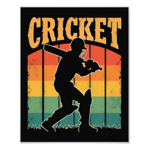 Impression Photo Joueur de cricket sportif - Le jeu des Gentlemans