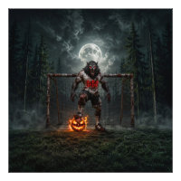 Joueur de football Loup-Garou Art Horreur Hallowee