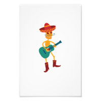 Joueur de guitare squelette festif