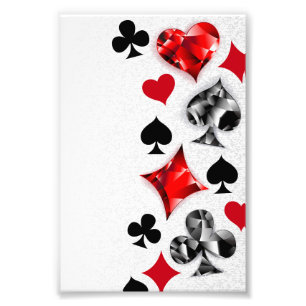 Impression Photo Joueur de poker Joueur de cartes de jouer costumes