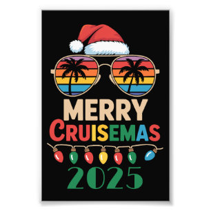 Impression Photo Joyeux Cruisemas 2025 Croisière de Noël personnali
