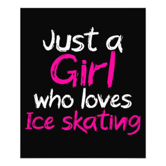 Impression Photo Juste une fille qui aime le patinage sur glace