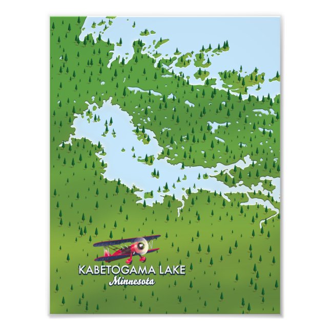 Impression Photo Kabetogama lake, Minnesota, USA Plan du voyage. (Devant)
