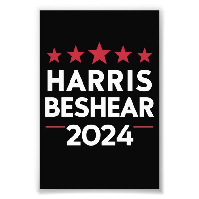 Impression Photo Kamala Harris Andy Beshear 2024 Harris Beshear 202 (Devant)