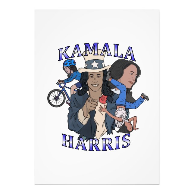 Impression Photo Kamala Harris Bootleg Rap (Devant)