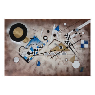 Impression Photo Kandinsky peinture abstraite art moderne du milieu