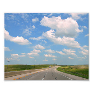 Impression Photo Kansas Turnpike à travers Flint Hills 8x10