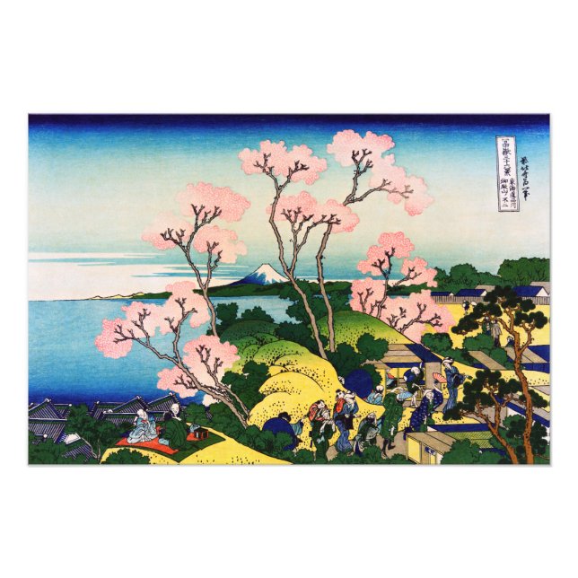 Impression Photo Katsushika Hokusai - Gotenyama, Tokaido, Shinagawa (Devant)