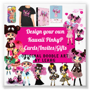 Impression Photo KAWAII GIRL Anime - Concevez Vos Propres Cartes Ca