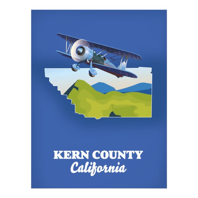 Impression Photo Kern Comté de Californie (Devant)