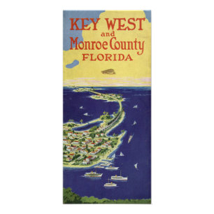 Impression Photo Key West vintage le comté de Monroe la Floride
