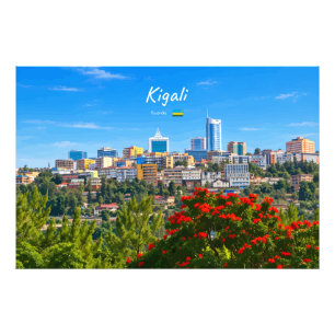 Impression Photo Kigali, Rwanda - Paysage Urbain Moderne