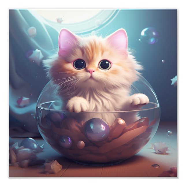 Impression Photo Kitten Nursery & Children's Room Prints (Devant)